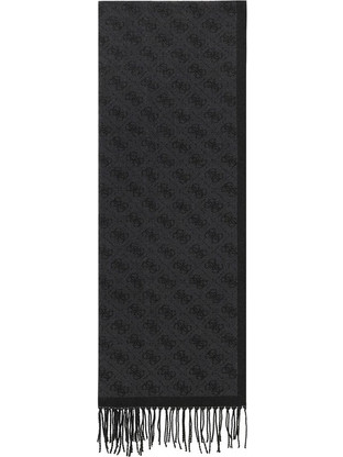 Κασκόλ GUESS Milano Jacquard AM99665POL03 Γκρι