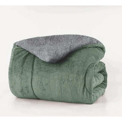 Borea Κουβερτοπάπλωμα Μονό 160x220 Cozy Λαδί-Γκρι