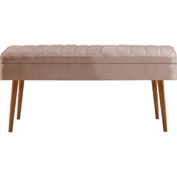 Bench Vina 0900 - 2 - Stone, Atlantic Atlantic Pine, Stone Melamine Coated Particle Board 110x40x46 cm