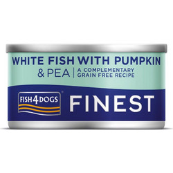 Fish4dogs Finest White Fish with Pumpkin & Pea 85gr