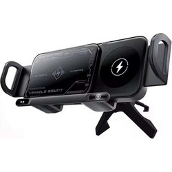 Βάση Κινητού Αυτοκινήτου Z-fold Charger 15w Ασύρματη Φόρτιση Samsung Z Fold Flip & Iphone Αυτόματο Κλείδωμα Περιστροφή 90