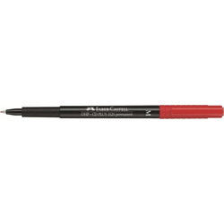 FABER-CASTELL ΜΑΡΚΑΔΟΡΟΣ OHP-MARKER CD PLUS MEDIUM RED (152521)