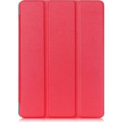Samsung Galaxy Tab S3 9.7 SM-T820 / T825 2017 - Δερμάτινη Θήκη Slim Thin Leather Case Book cover με πίσω κάλυμμα σιλικόνης - Κόκκινο(OEM)