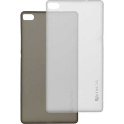 4smarts Bellevue Ultra Thin Silicone Clip Θήκη Σιλικόνης Black / White - Huawei P8