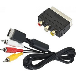 RCA AV CABLE & SCART HEAD (PSX/PS1/PS2/PS3)