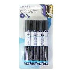 ΜΑΡΚΑΔΟΡΟΙ ΜΑΥΡΟΙ ΑΝΕΞΙΤΗΛΟΙ MARKERS BLACK TOP WRITE 45247