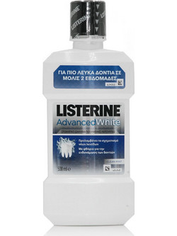Listerine Advanced White Στοματικό Διάλυμα για Λεύκανση 500ml