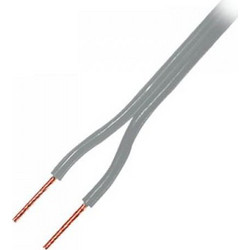 SOUND CABLE GRAY 1m 2 X 1.0 mm CCA ΚΑΛΩΔΙΟ ΗΧΕΙΩΝ ΓΚΡΙ LSP-021R