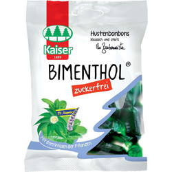 Kaiser Bimenthol Καραμέλες για Βήχα Ερεθισμένο Λαιμό & Πονόλαιμο Ευκάλυπτος & Μέντα 15τμχ