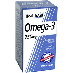 Health Aid Omega 3 Ιχθυέλαιο 750mg 60 Κάψουλες