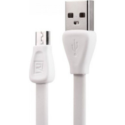 Remax Kαλώδιο Δεδομένων USB σε micro USB 1m Λευκό (14352)
