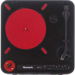 Numark PT-01 Scratch Πικάπ με Ηχεία & Προενίσχυση USB Black Red