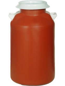 Πλαστικό Βαρέλι Για Γάλα 50Lt Κεραμιδί Φ36x64cm Miltoplast
