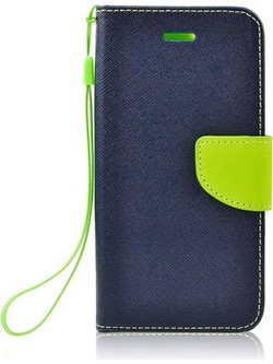 Θήκη OEM Fancy Book για LG G710 G7 ThinQ Flip Cover Navy Lime