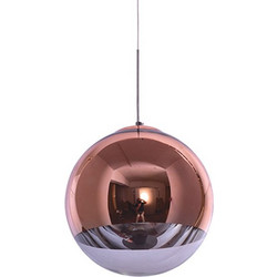 Home Lighting Alessia Κρεμαστό Φωτιστικό Οροφής Μπάλα Μονόφωτο Μπρονζέ Φ30cm 77-3706