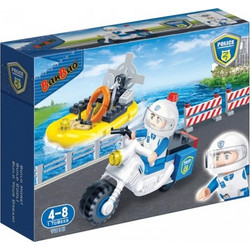 BanBao 7018 PoliceMotor & Boat 62 pieces