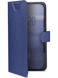 Θήκη smartphone Celly Wally One WALLYONEXL, XL 4.5" - 5.0" blue WALLYONEXLBL