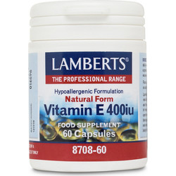 Lamberts Natural Form Vitamin E 400iu 60 Κάψουλες
