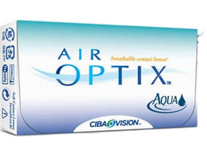 Alcon & Ciba Vision Air Optix Aqua Μηνιαίοι Φακοί Επαφής Σιλικόνης Υδρογέλης 3τμχ