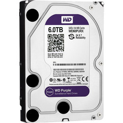 Western Digital Purple 6TB HDD Σκληρός Δίσκος 3.5" Sata 3 5400rpm με 64MB Cache