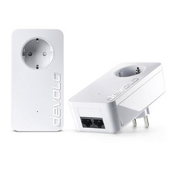 Devolo dLAN 550 Duo+ Starter Kit Powerline Διπλό Kit για Σύνδεση με 2 Θύρες Ethernet & Passthrough Πρίζα