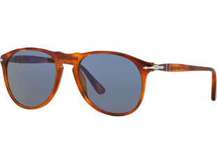 Persol PO9649S 96/56 Ανδρικά Γυαλιά Ηλίου Aviator Κοκάλινα Ταρταρούγα με Μαύρο Polarized Φακό