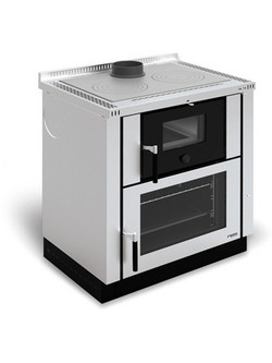 La Nordica Verona 8Kw White Ατσάλινη Ξυλόσομπα Αερόθερμη με Φούρνο 10.7kW