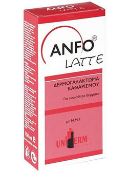 Uniderm Anfo Latte Γαλάκτωμα Ντεμακιγιάζ για Ευαίσθητη Επιδερμίδα 150ml