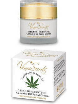 Venus Secrets 24h Cannabis Oil & Argan Oil Moisture Cream 50ml