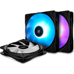 Deepcool RF 120 Case Fan 120mm RGB με Σύνδεση 4-Pin PWM 3τμχ