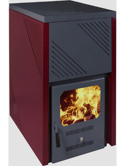 Halcotherm SX 35 Bordeaux Ατσάλινη Ξυλόσομπα Καλοριφέρ 35kW