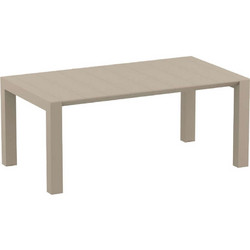 Siesta Vegas Ορθογώνιο Τραπέζι Κήπου Rattan Μπεζ 180x100cm 20.0574