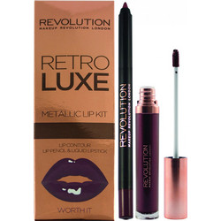 Makeup Revolution Retro Luxe Metallic Lip Kit Worth It