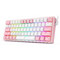Redragon K617 Fizz Μηχανικό Gaming Πληκτρολόγιο 60% με Custom Red Διακόπτες White Pink Redragon K617 Fizz Μηχανικό Gaming Πληκτρολόγιο 60% με Custom Red Διακόπτες White Pink