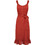 Funky Buddha Midi Καλοκαιρινό Καθημερινό Φόρεμα Σεμιζιέ Rusted FBL007-133-13