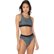 Protest Bikini Set Μπουστάκι Ψηλόμεσο Ανθρακί 7620121-478