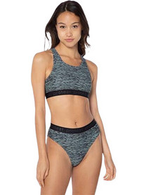 Protest Bikini Set Μπουστάκι Ψηλόμεσο Ανθρακί 7620121-478