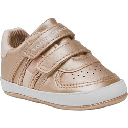 Tommy Hilfiger Βρεφικά Sneakers Αγκαλιάς Ροζ Χρυσά T0A4-32949-1625-341