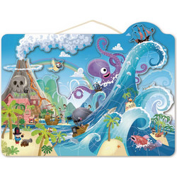 Παιδικό Puzzle Speedy Monkey Ξύλινο Pirate 100 Κομμάτια