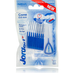 Jordan Brush Between Μεσοδόντια Βουρτσάκια 0.6mm Μπλε 10τμχ