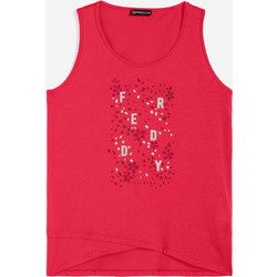 Freddy Γυναικείο Αθλητικό T-Shirt Φούξια S4WTRT6-F52