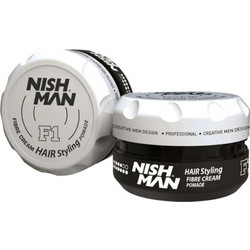 Nish Man Fibre F1 Cream Pomade Μαλλιών Δυνατό Κράτημα 100ml