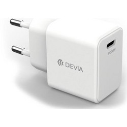 Devia EA455 Φορτιστής Χωρίς Καλώδιο με Θύρα USB-C 30W Power Delivery White