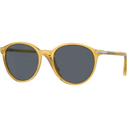 Persol PO3350S 204/R5 Γυαλιά Ηλίου Στρογγυλά Κοκάλινα Κίτρινα με Μαύρο Polarized Φακό