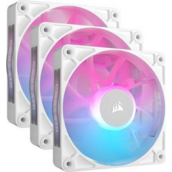 Corsair iCUE Link RX120 RGB Case Fan 120mm RGB με Σύνδεση 4-Pin PWM 3τμχ White