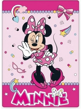 Disney Minnie Funny PSTH0843 Κουβέρτα Κούνιας Fleece 100x140 Ροζ Φούξια