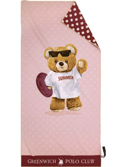Greenwich Polo Club 3878 Παιδική Πετσέτα Θαλάσσης Microfiber Nude 70x140cm