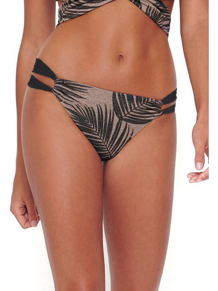 Bluepoint African Ovation Bikini Slip Floral Καφέ Μαύρο 24065019-02