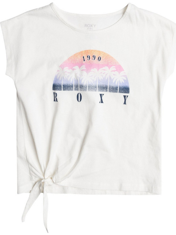 Roxy Παιδικό T-Shirt Κοντομάνικο Λευκό ERGZT04043-WBK0