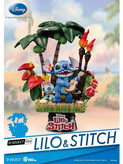 Beast Kingdom Disney Lilo & Stitch D-Stage Stitch & Scrump 14cm